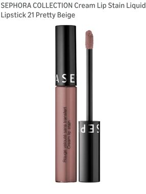 Cream Lip Stain Liquid Lipstick - Pretty Beige (21)